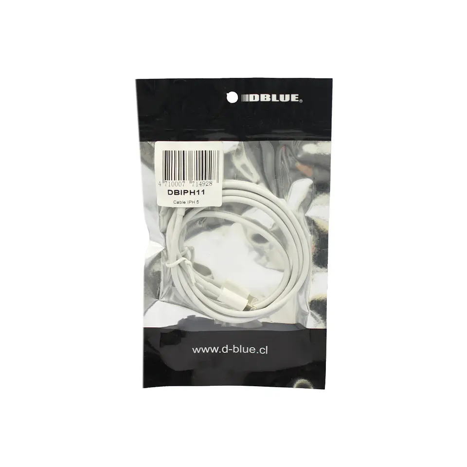 Cable USB a Lightning, largo 100 cm, marca DBlue 03-DBIPH11 4