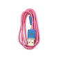 Cable USB A Lightning Con Luz Rosada DBlue 03-DBIPHT32P - Miniatura 1