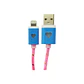 Cable USB A Lightning Con Luz Rosada DBlue 03-DBIPHT32P - Miniatura 2