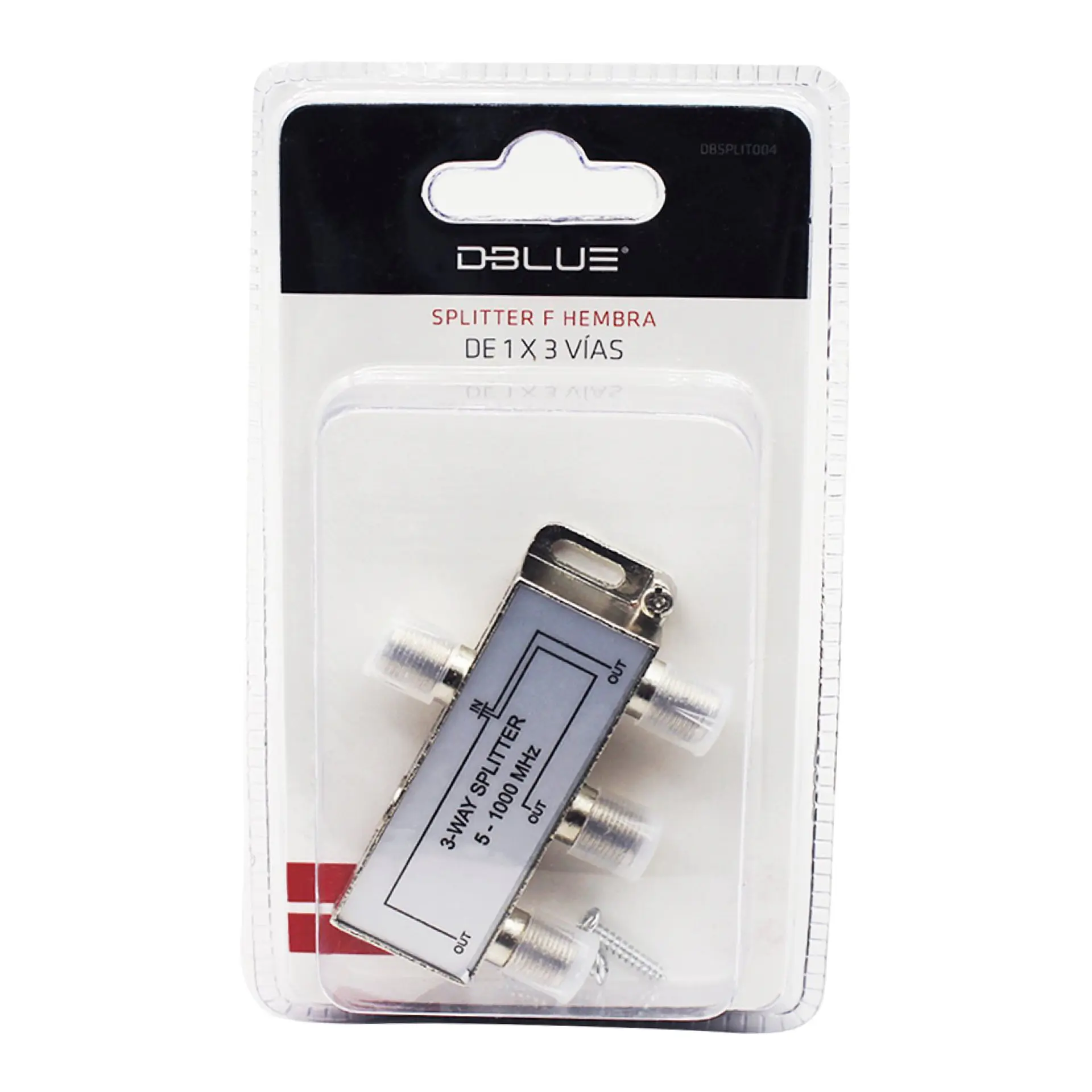 Splitter coaxial televisión, 3 salidas DBlue 03-DBSPLIT004 2