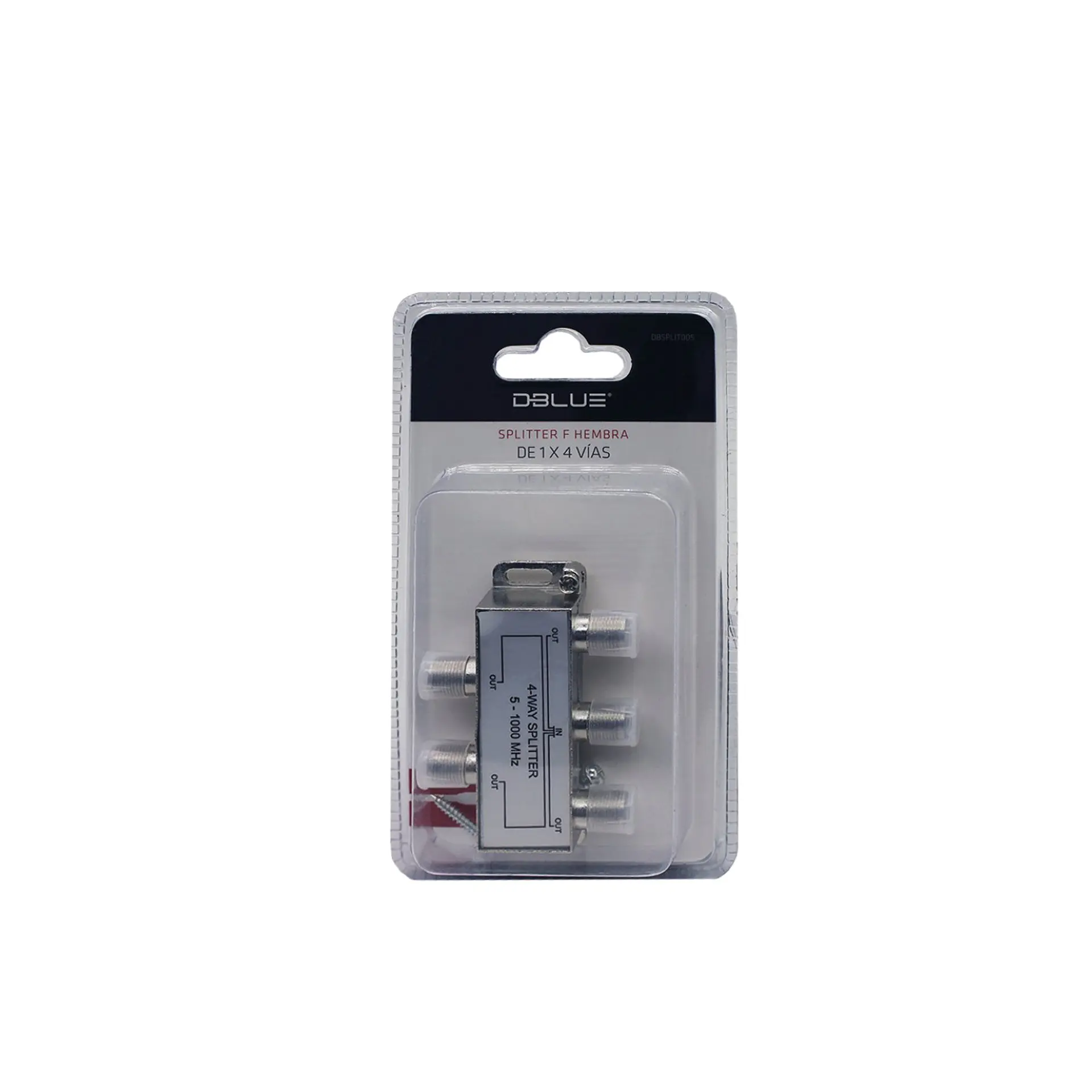 Splitter coaxial 4 salidas DBlue 03-DBSPLIT005 2