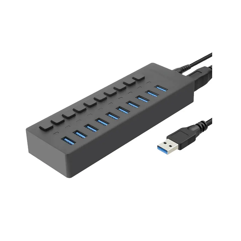 Hub USB 3.0 10 puertos 12V TecnoLab 03-TL137 2
