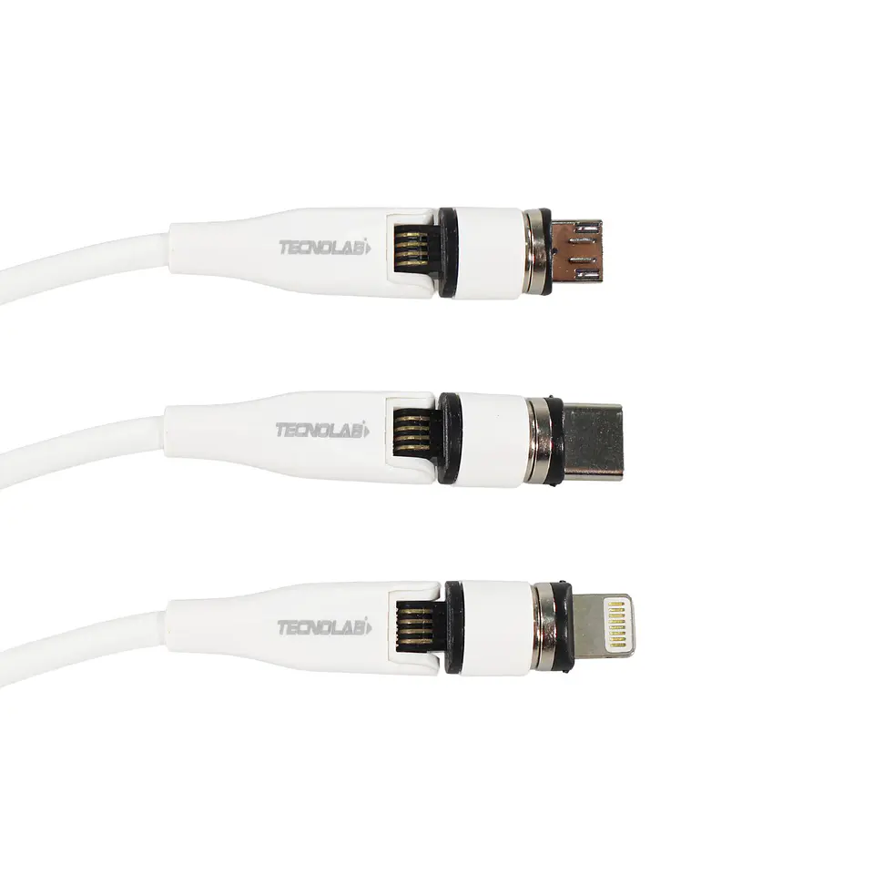 Cable 3 en 1 Micro sub, lightning y c TecnoLab 03-TL153 13