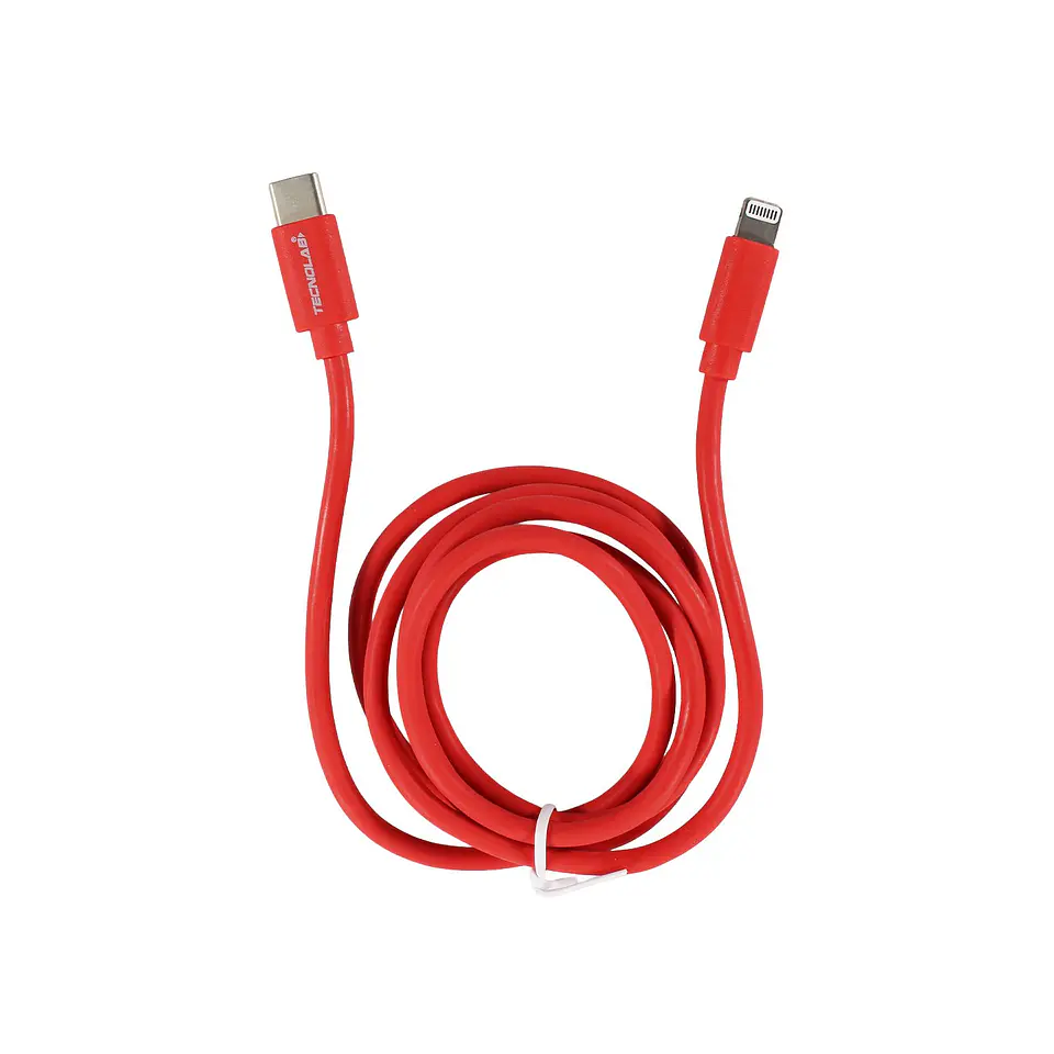 Cable Tipo C a Lightning rojo TecnoLab 03-TL308R 5