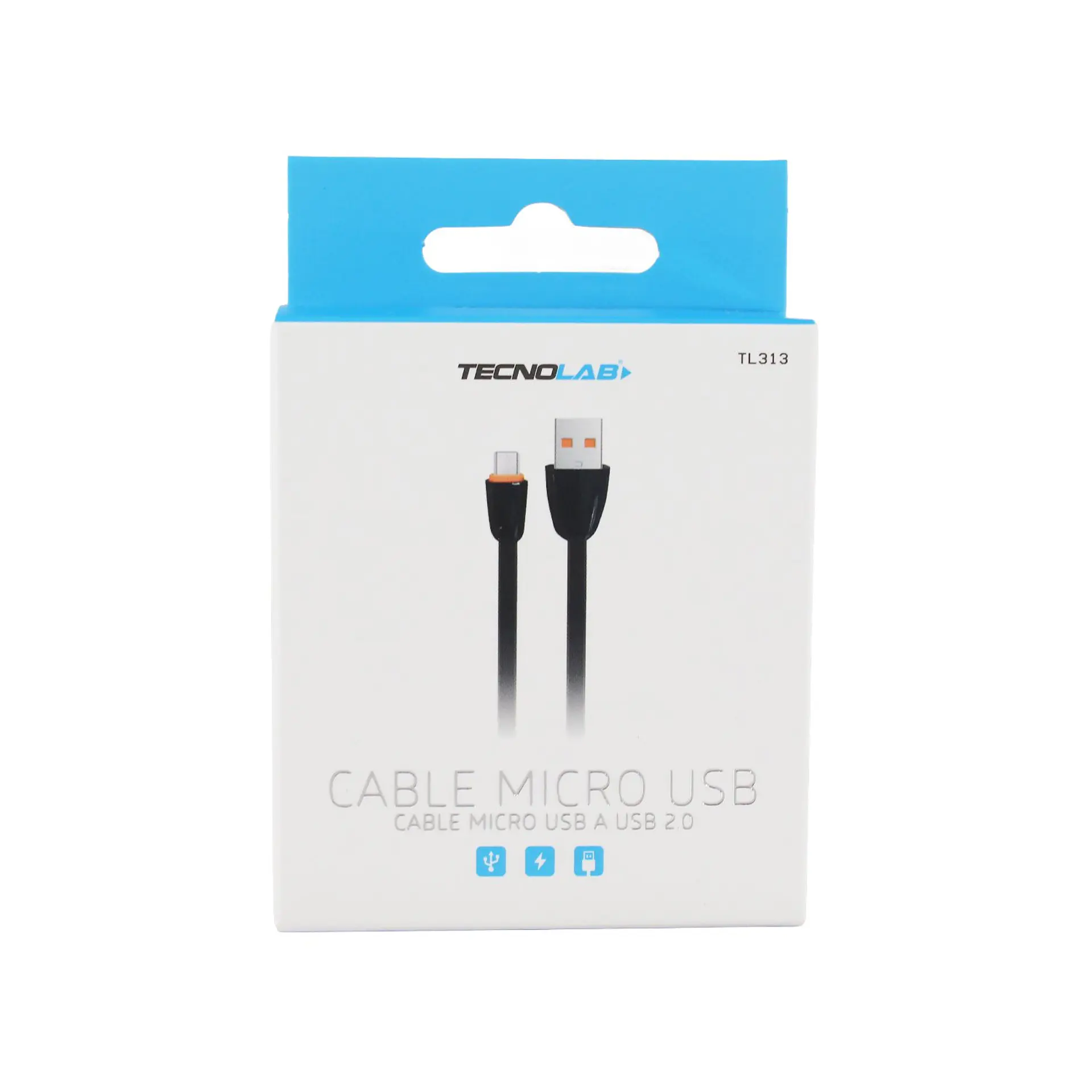 Cable USB 2.0 a Micro USB 1mt TecnoLab 03-TL313 3