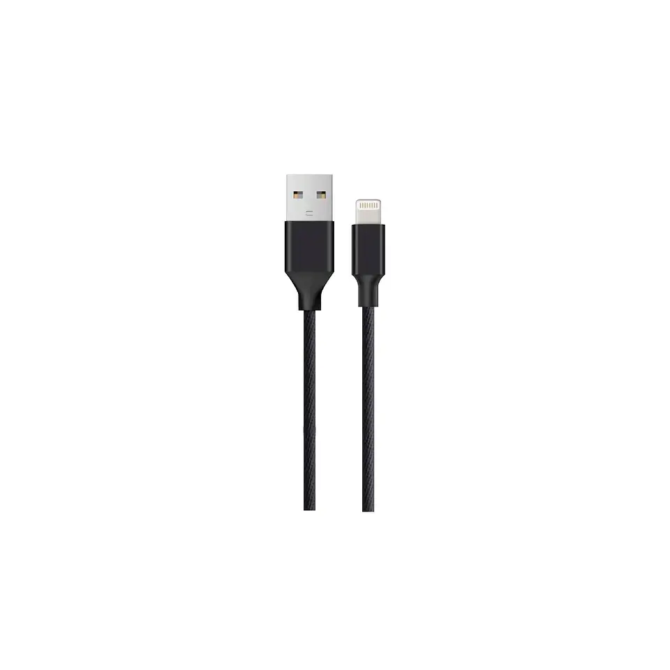 Cable USB Lightning. Color negro. 3mts TecnoLab 03-TL320 1