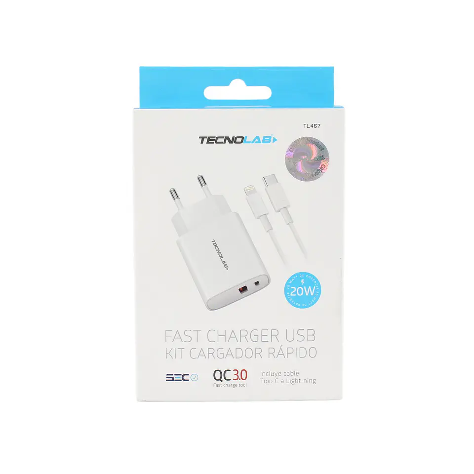 Cargador de pared con cable incluido TecnoLab 03-TL467 5