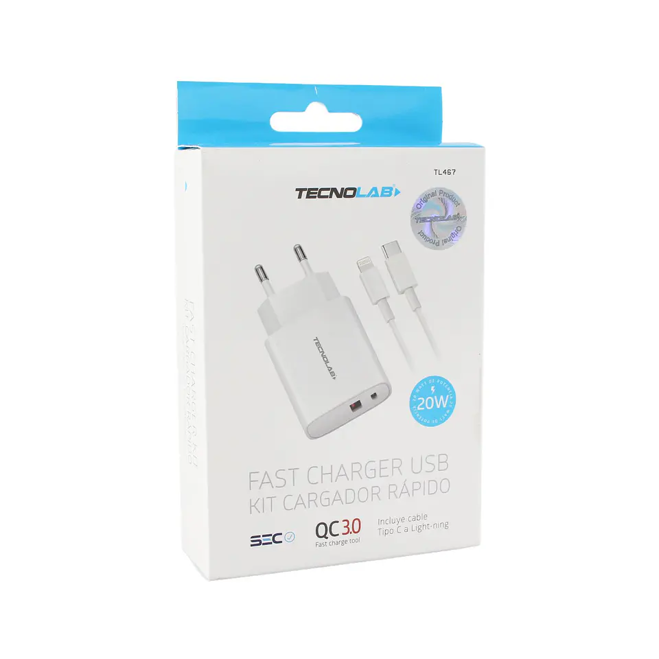 Cargador de pared con cable incluido TecnoLab 03-TL467 6