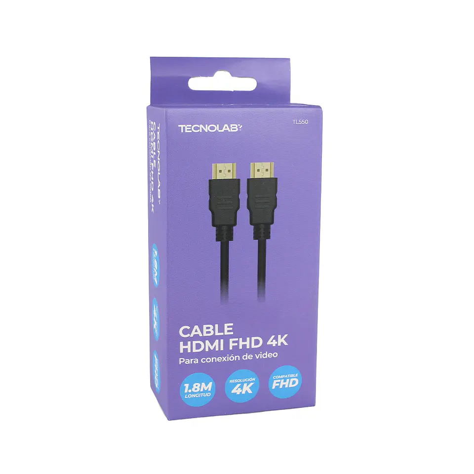 Cable HDMI 1,8M blíster TecnoLab 03-TL550 1