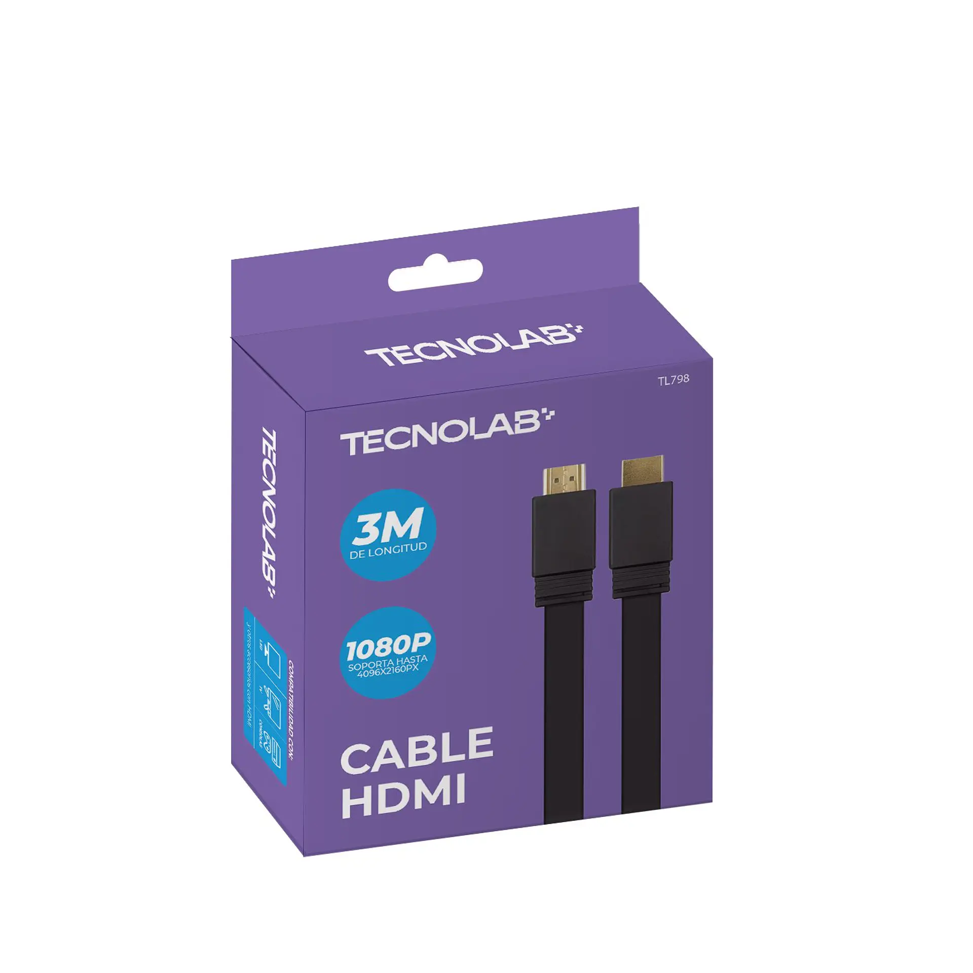 Cable HDMI a HDMI 3mts. TecnoLab 03-TL553 1