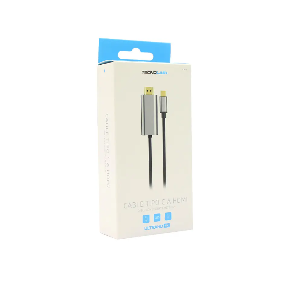 Cable Tipo C A HDMI, 2mts, Carcasa TecnoLab 03-TL615 2