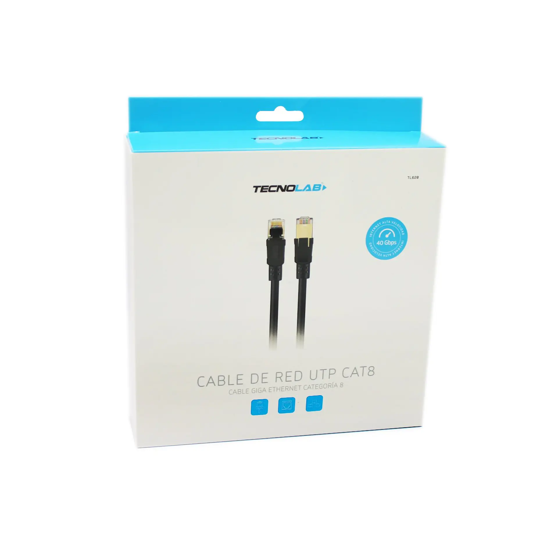 Cable UTP Cat8 - Velocidad 40Gbps. TecnoLab 03-TL620 1