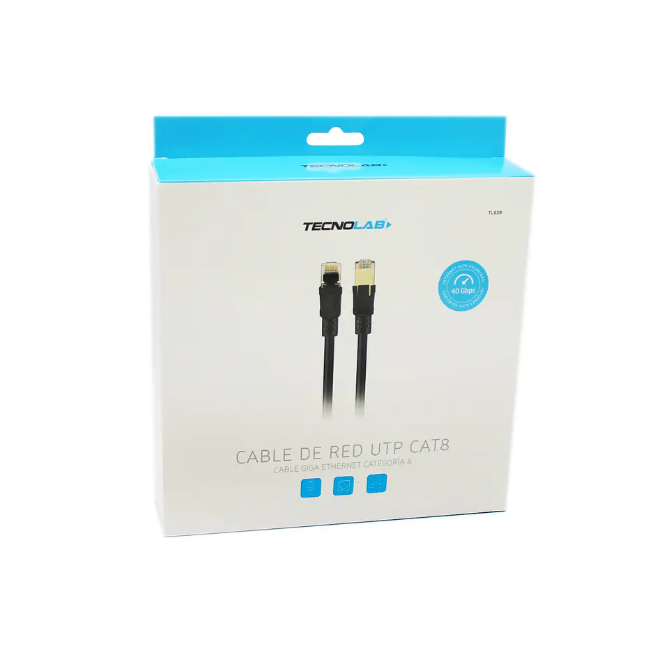 Cable UTP Cat8 - Velocidad 40Gbps. TecnoLab 03-TL620 1