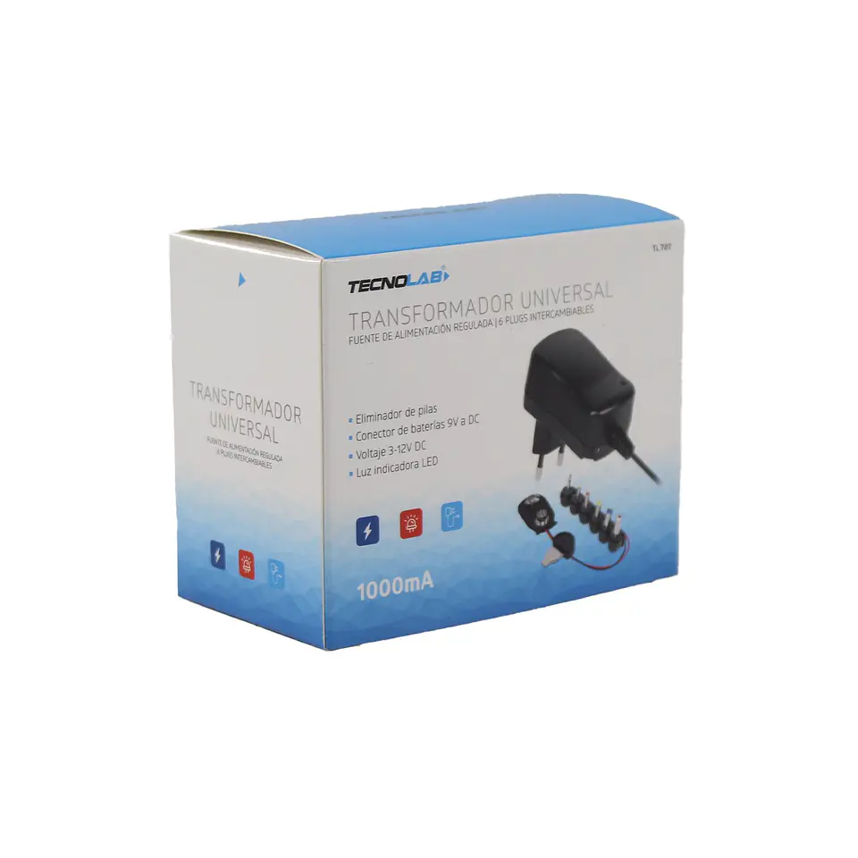 Adaptador universal regulado AC/DC TecnoLab 03-TL722 2