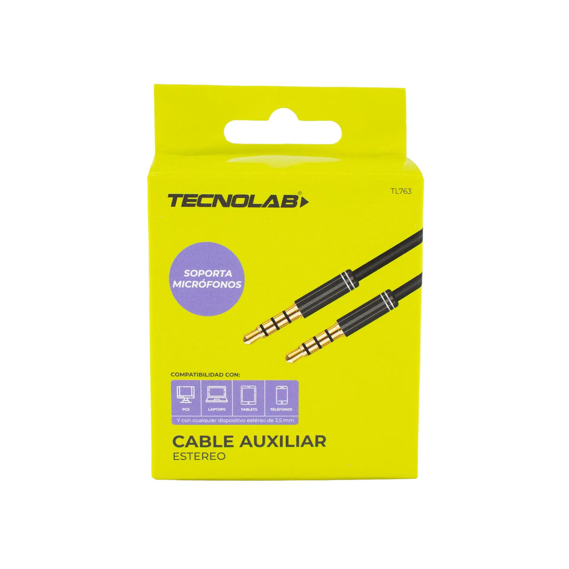 Cable auxiliar de audio 3,5 mm TecnoLab TL763 1