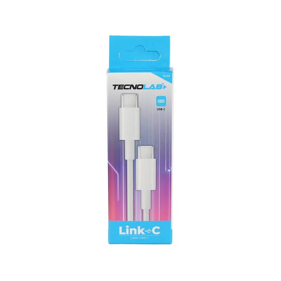 Cable USB-C a USB-C 20W 1 m blanco TecnoLab TL775 1