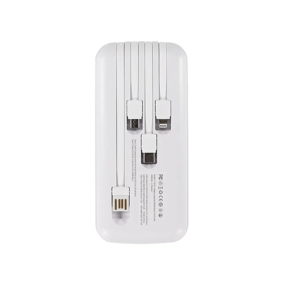 Power bank 25000mAh 22,5W blanco TecnoLab TL781W 5