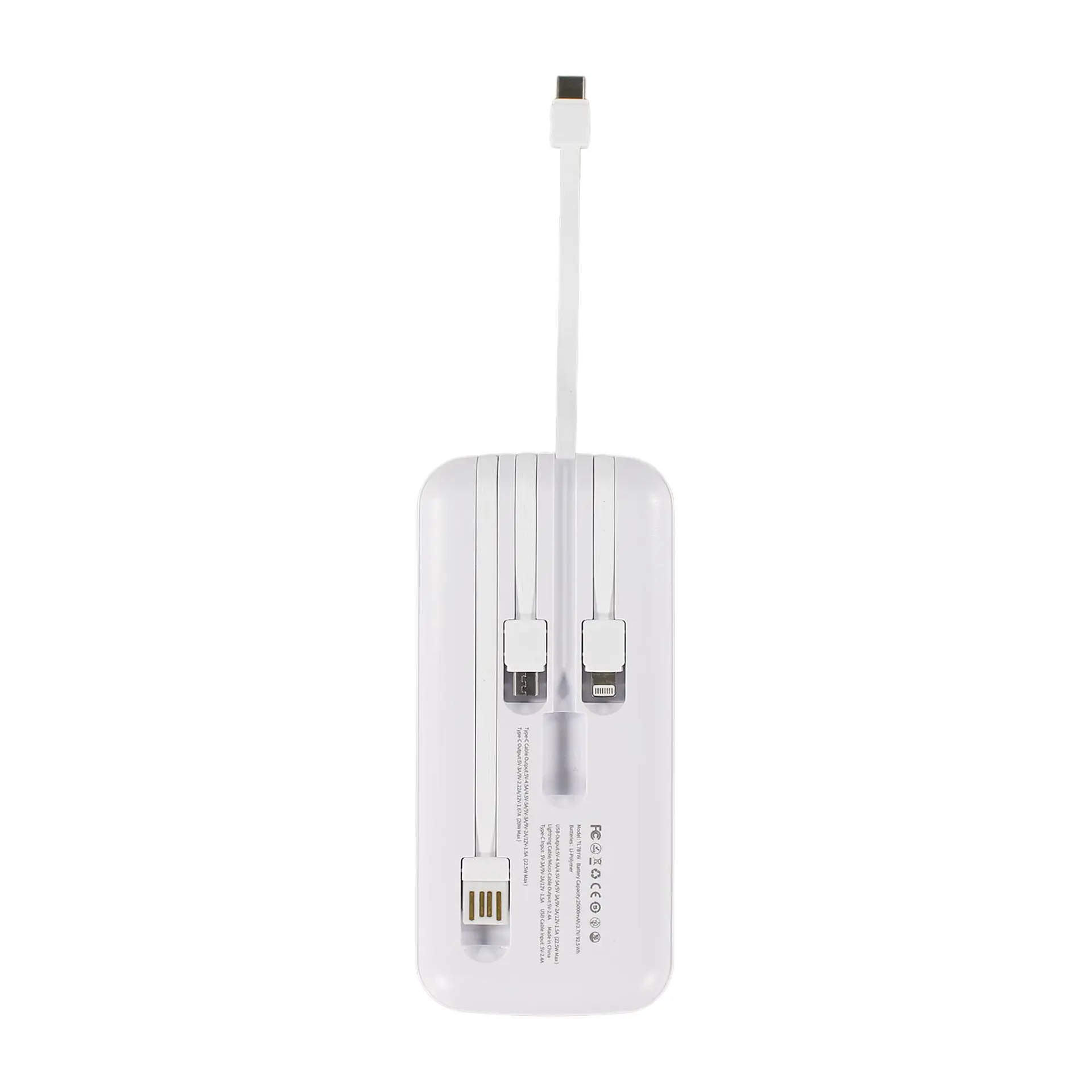 Power bank 25000mAh 22,5W blanco TecnoLab TL781W 6
