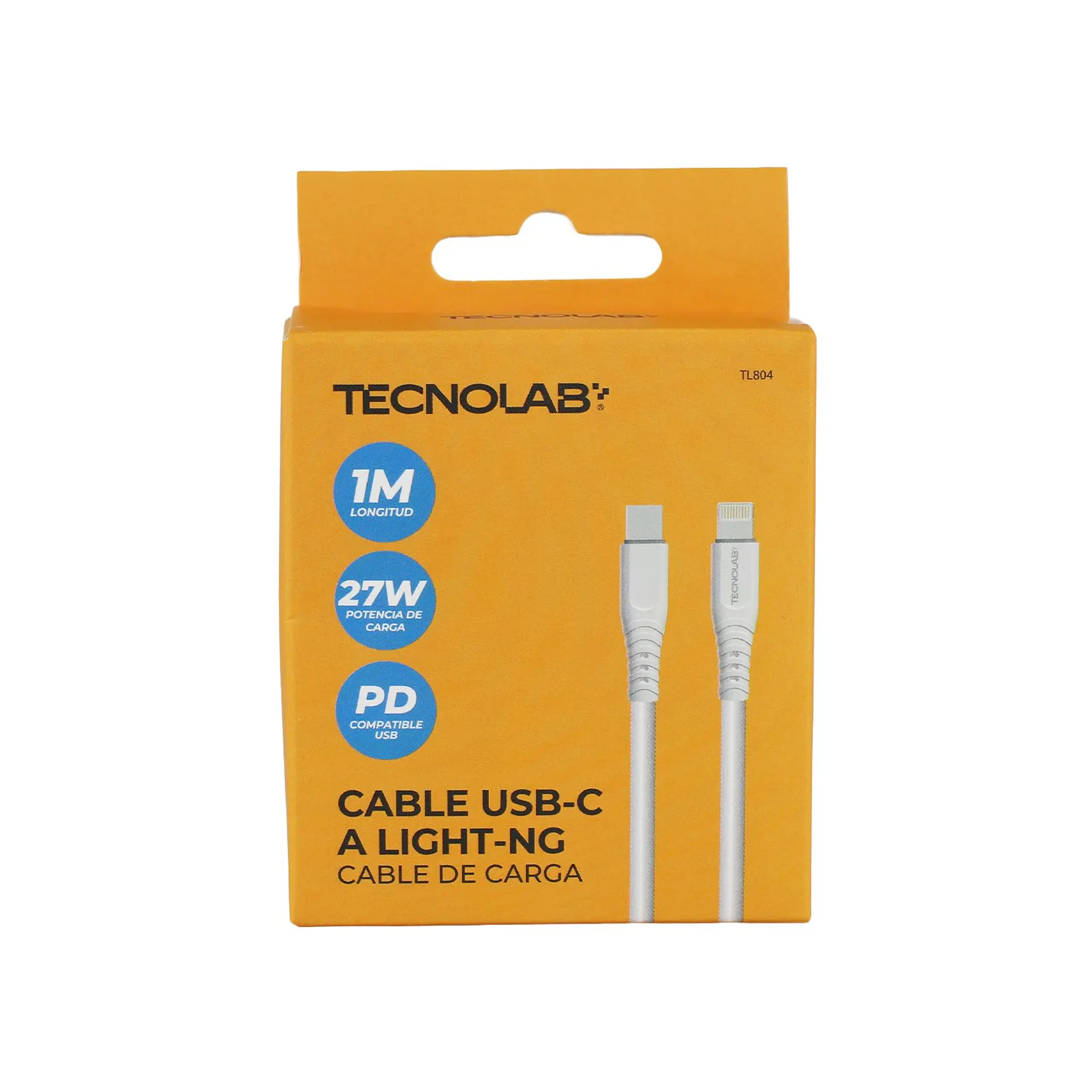 Cable USB-C a Lightning 27W 1 m TecnoLab TL804 1