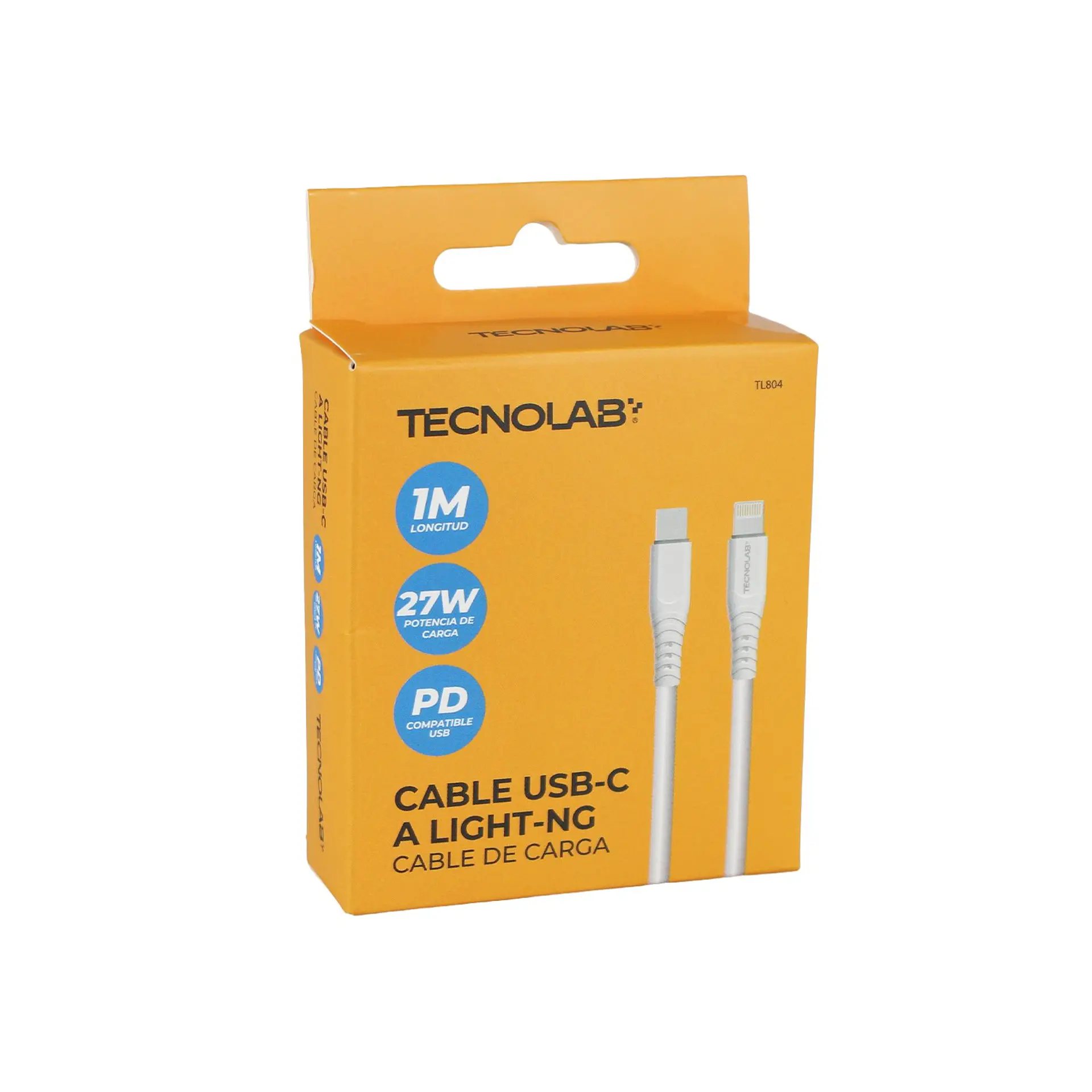 Cable USB-C a Lightning 27W 1 m TecnoLab TL804 2