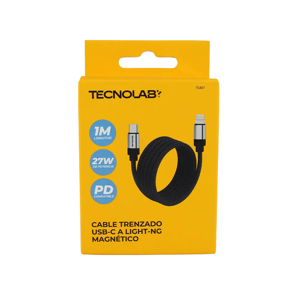Cable USB-C a Lightning magnético 27W TecnoLab TL807 1