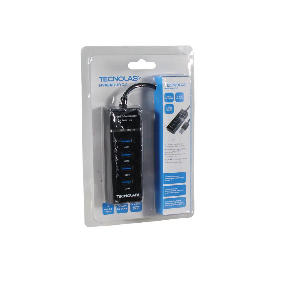 Hub USB 3.0 de 4 puertos TecnoLab 03-TL832 2