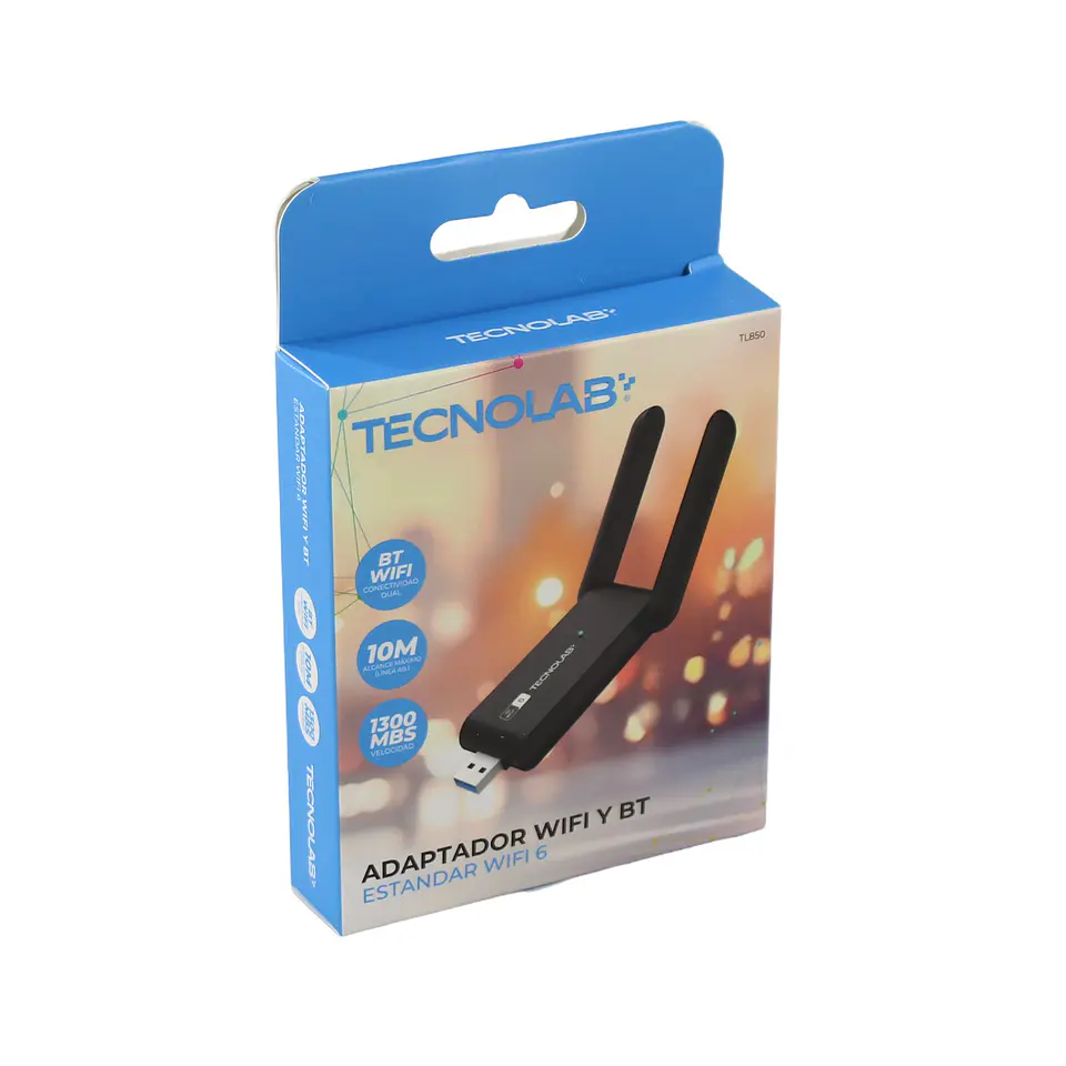 Adaptador USB WiFi y Bluetooth TecnoLab TL850 1