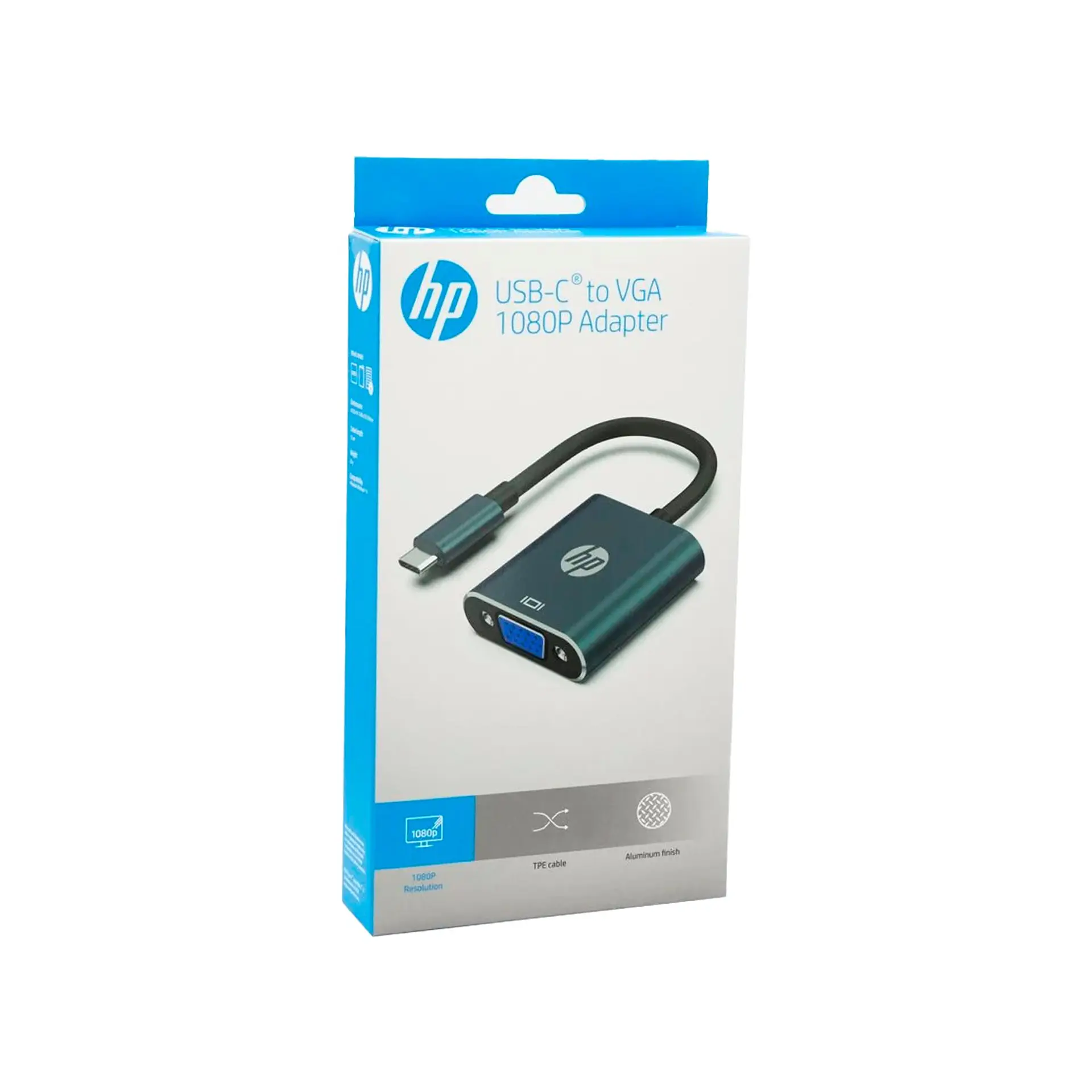 Adaptador USB-C a VGA 1080p HP 09-DHC-CT201 3