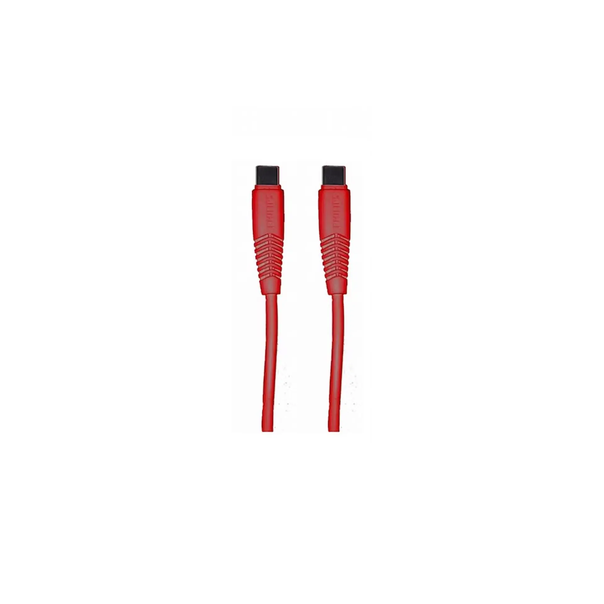 Cable USB-C a USB-C rojo 1,2 m Philips DLC5531CR 1