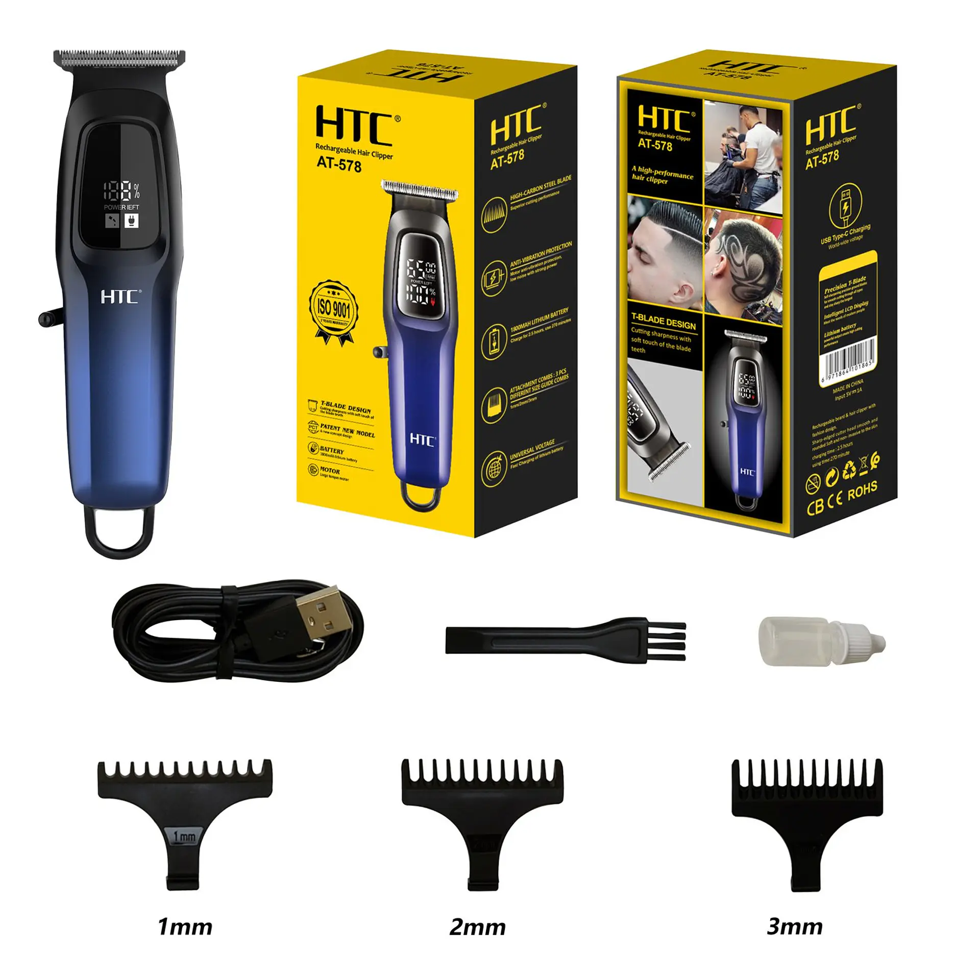 Patillera con pantalla LED HTC AT-578 3