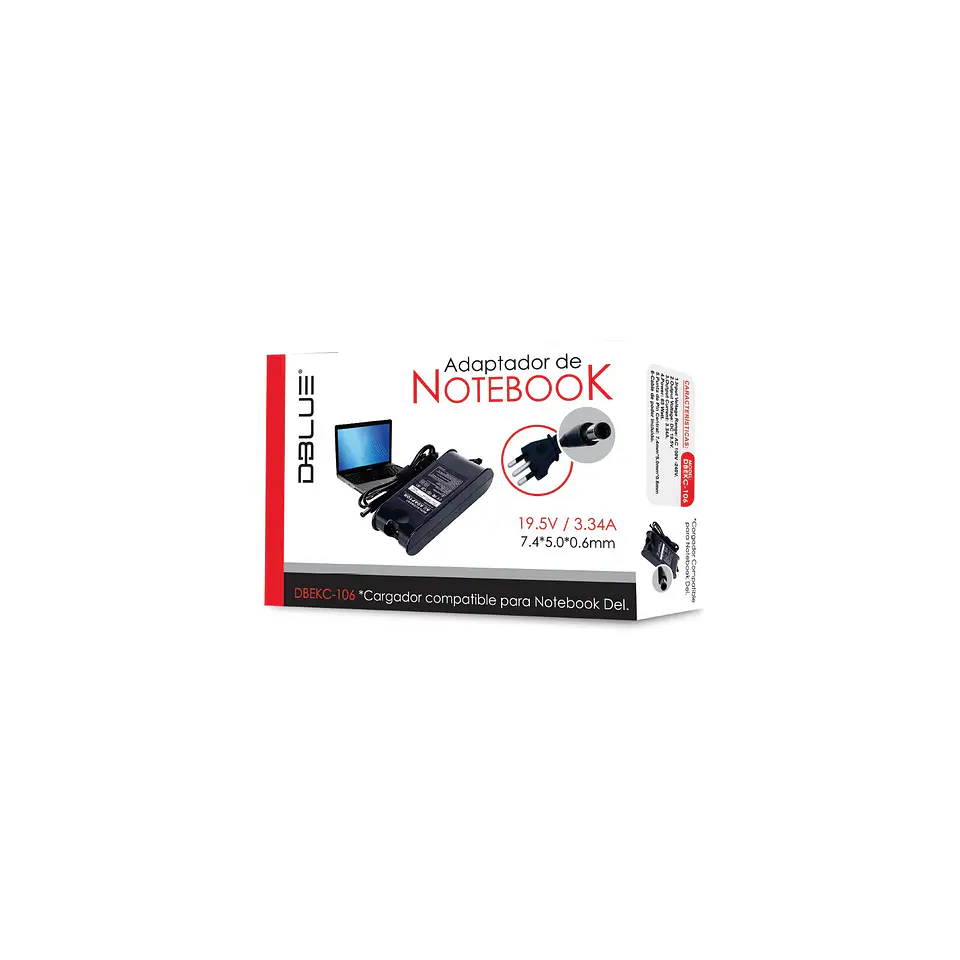 Adaptador notebook Dblue DBEKC-106 65W 1