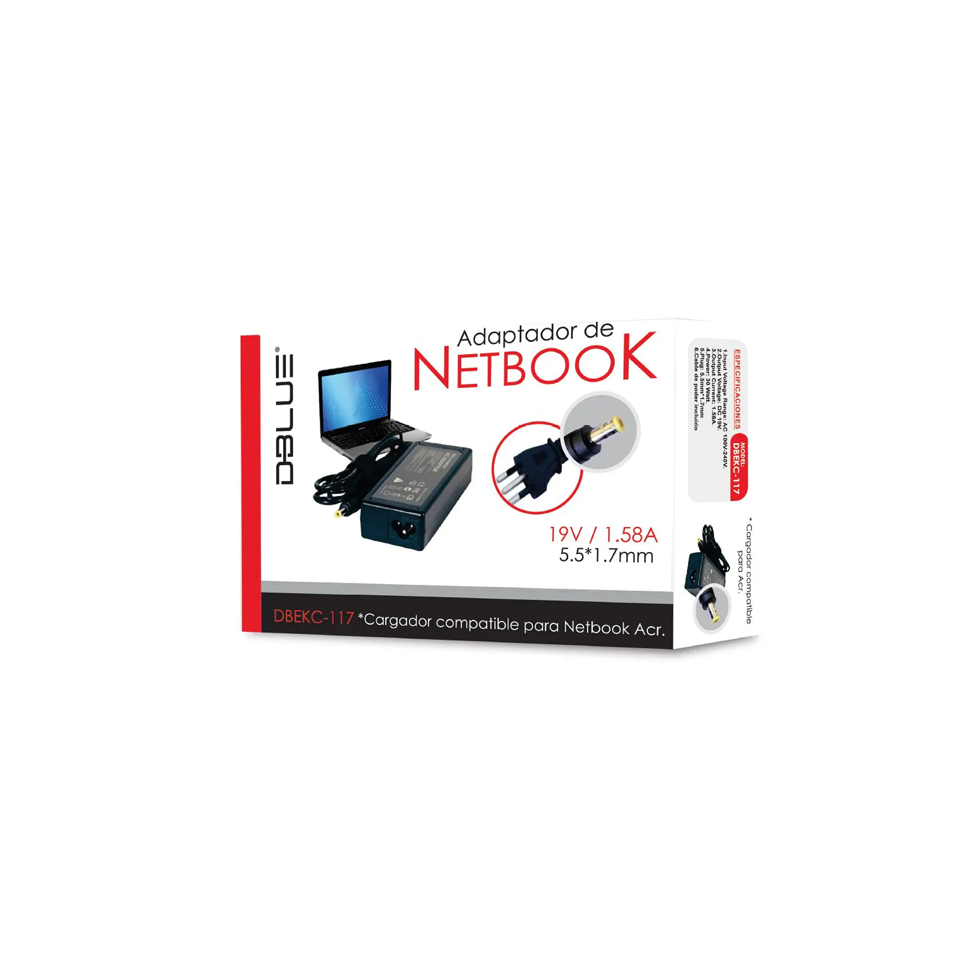 Adaptador notebook DBlue DBEKC-117 19V 1