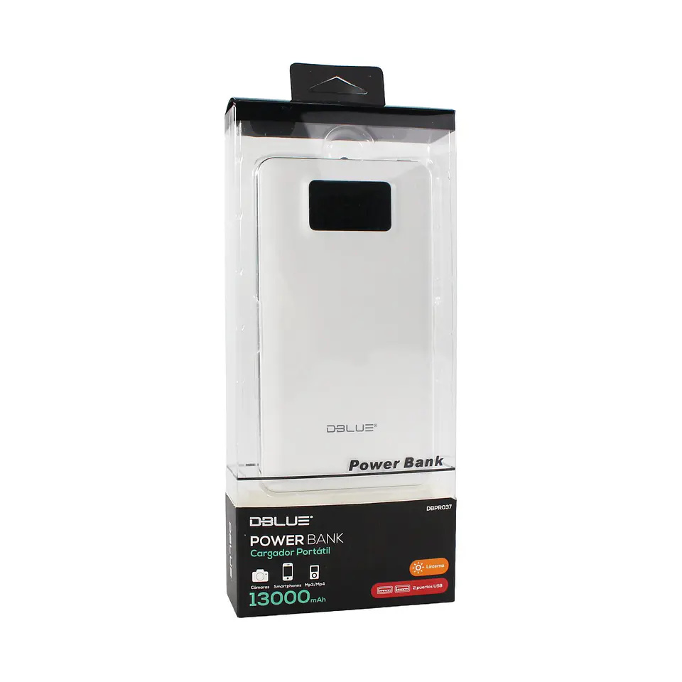 Power bank DBlue DBPR037 13000mAh blanco 3