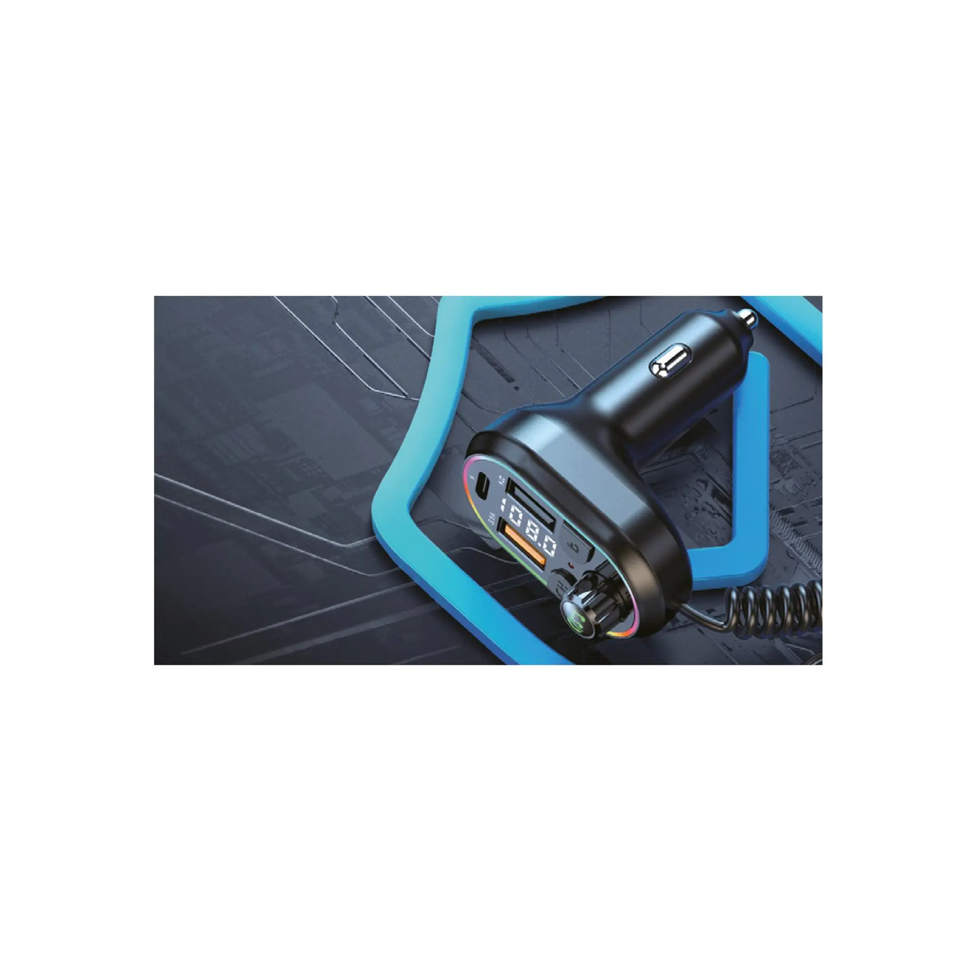 Cargador auto y transmisor FM Bluetooth TecnoLab TL510 2
