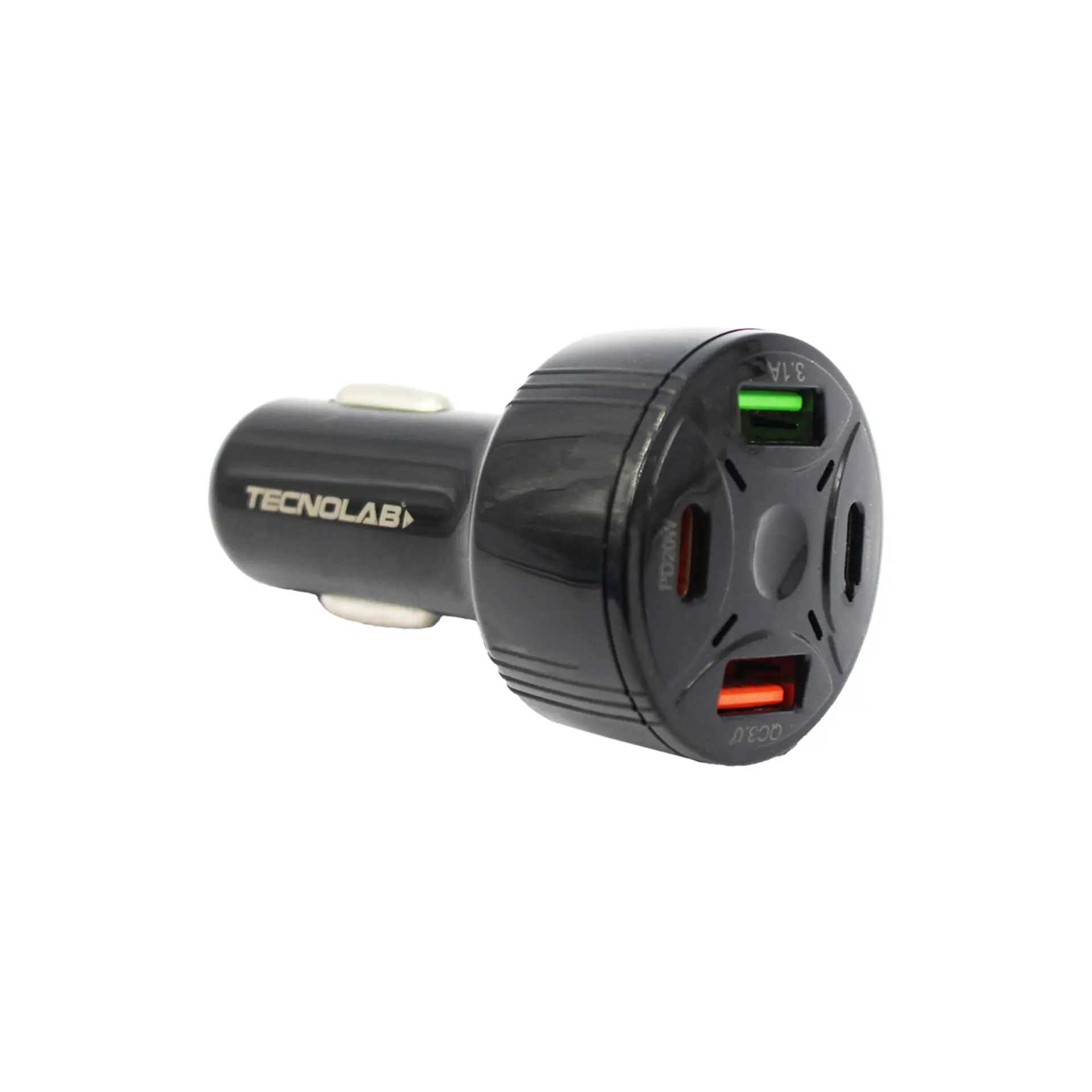 Cargador auto TecnoLab TL578 USB-A y Tipo C 4