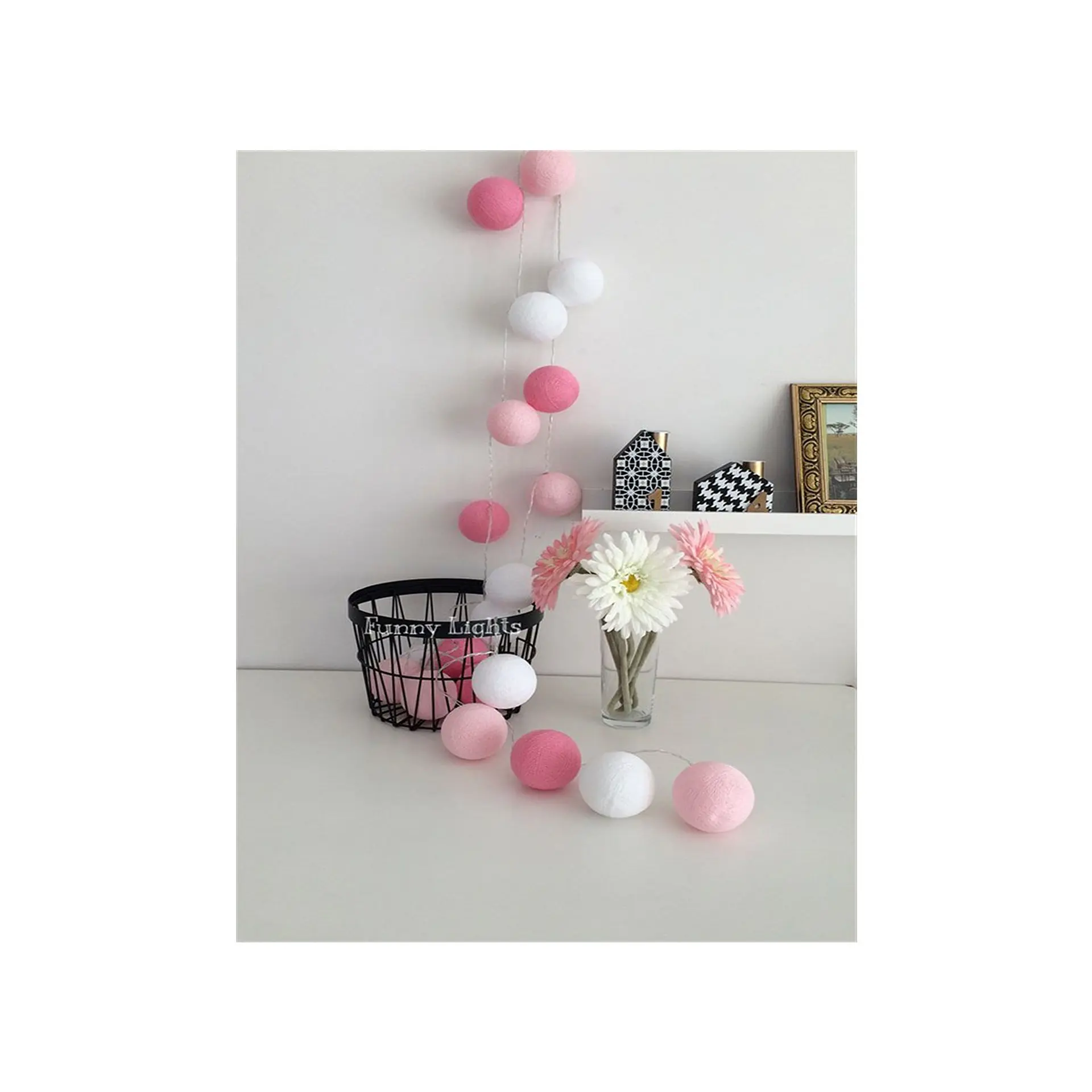 Guirnalda de 20 bolas de hilo, 3 m Doma DM0014 3