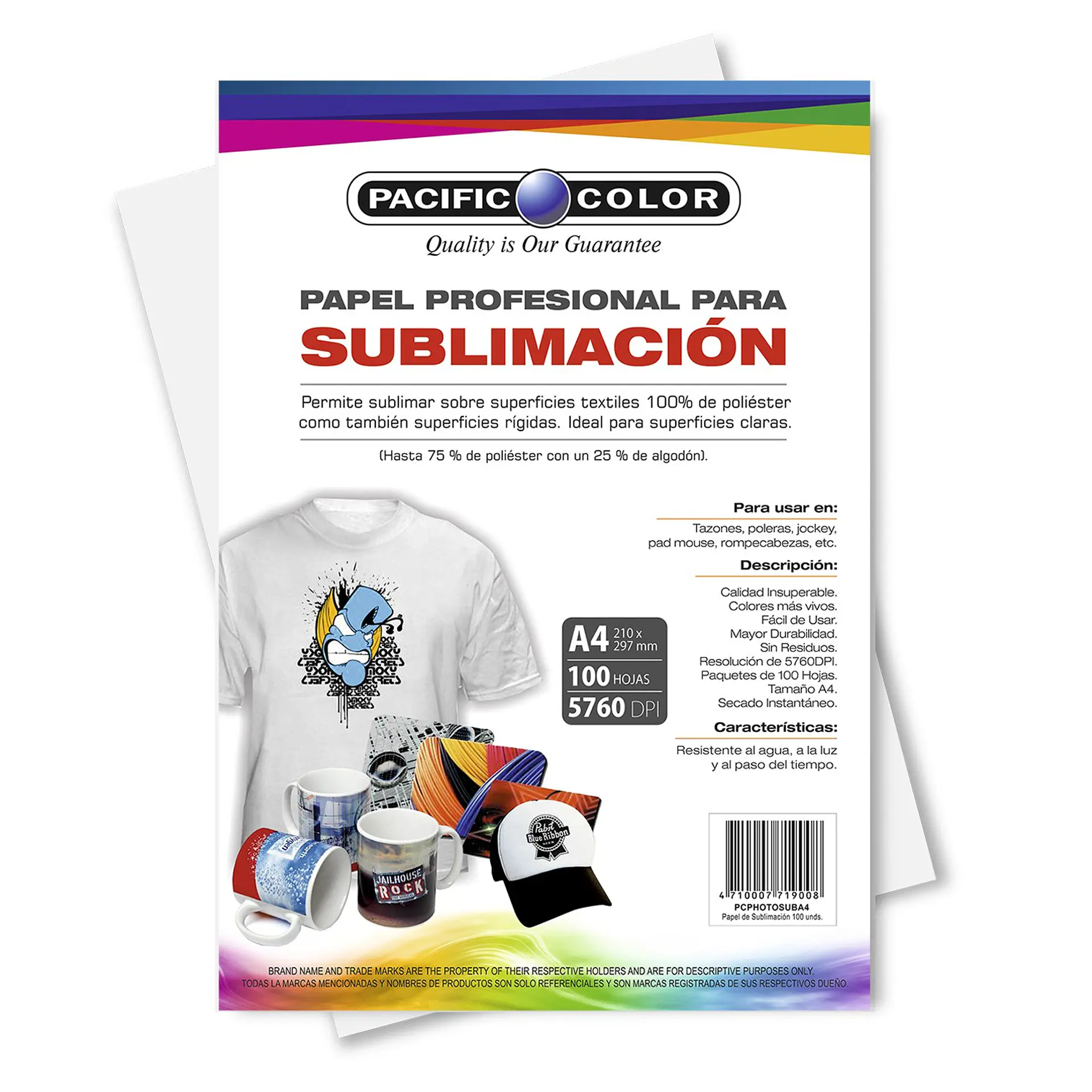 Papel sublimación A4 Pacific Color PCPHOTOSUBA4 1