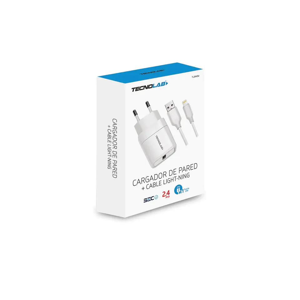 Cargador de pared USB TecnoLab TL042W 2