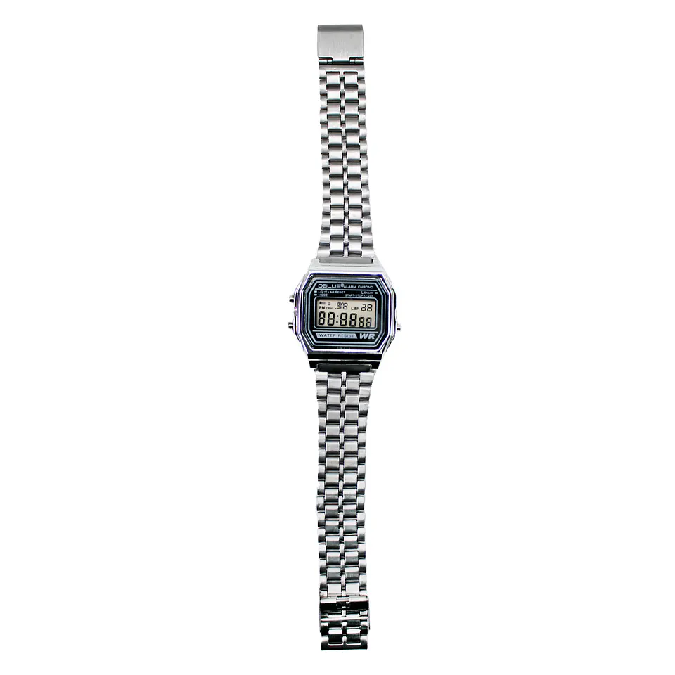 Reloj digital plateado Dblue, referencia 03-DBRGS02 1