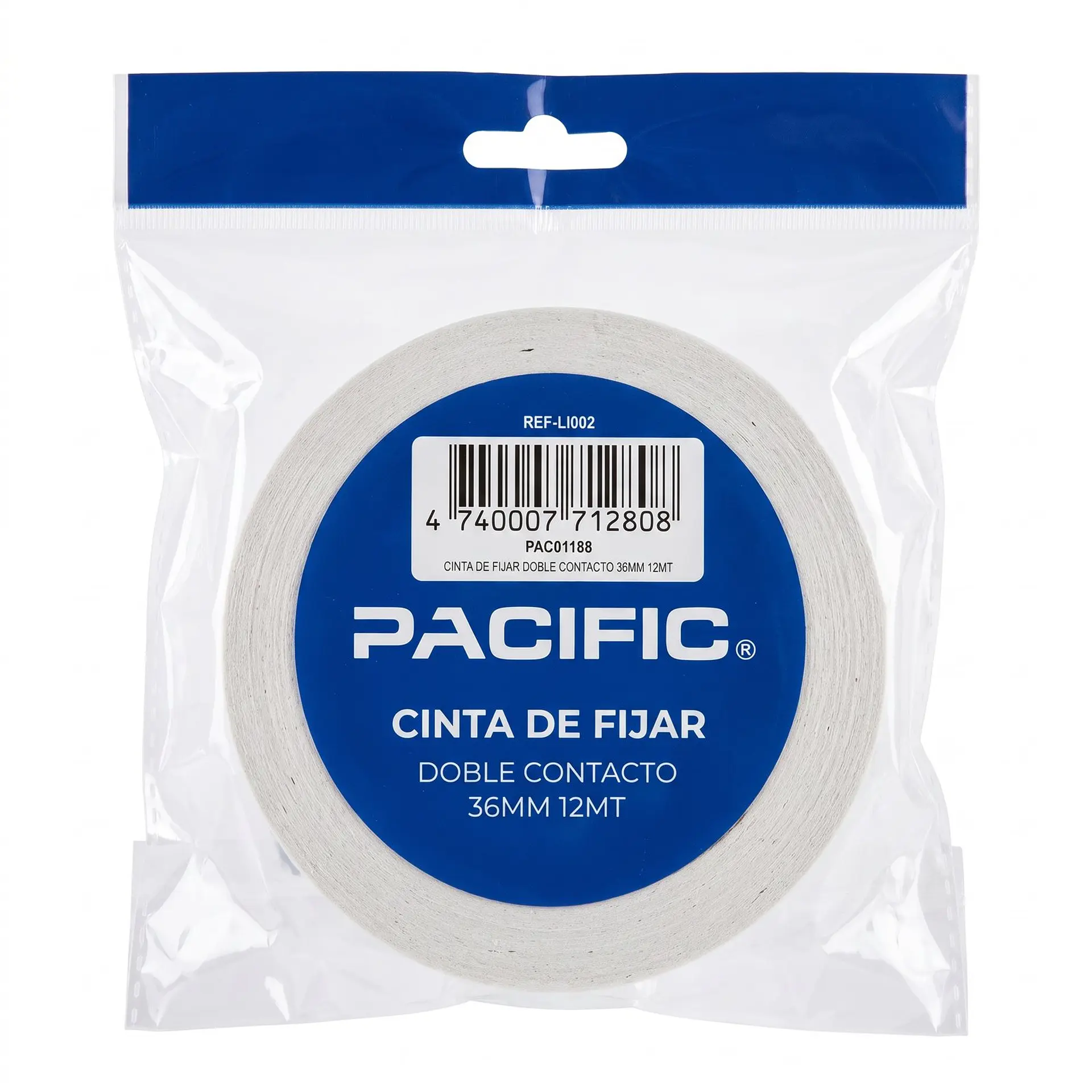 Cinta doble contacto Pacific 36mm x12m, ref. 12-PAC01188 1