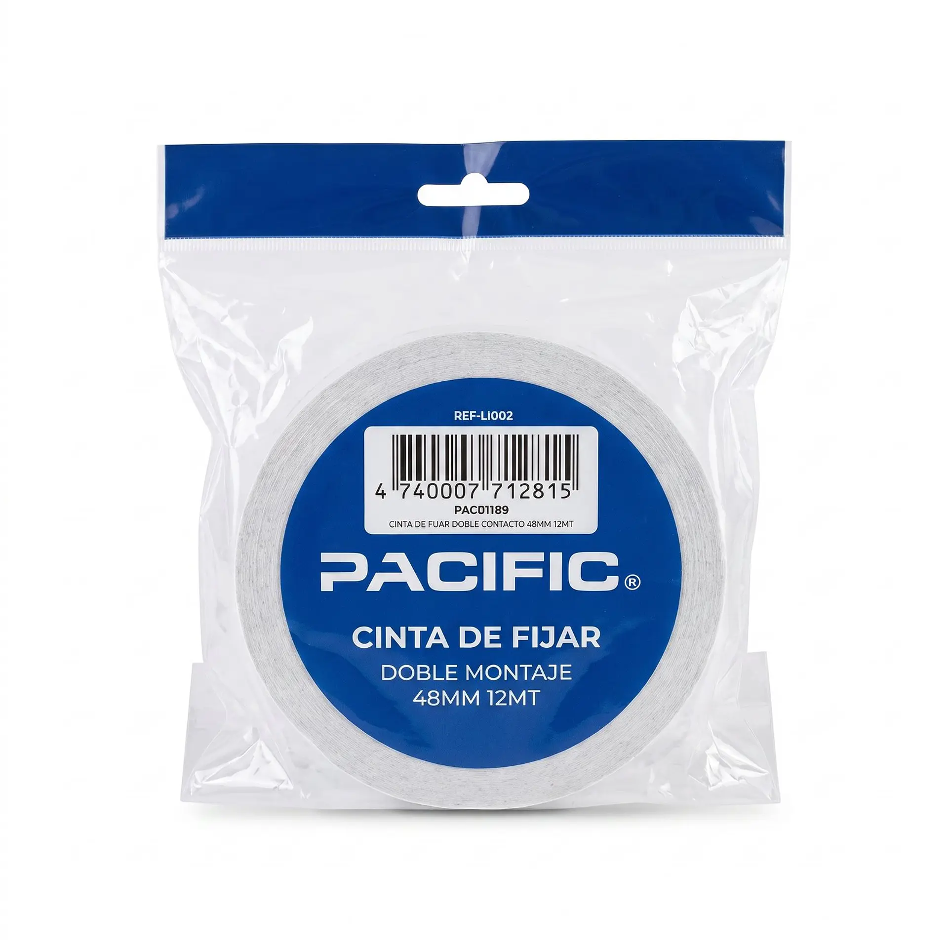 Cinta doble contacto Pacific 48mm x12m, ref. 12-PAC01189 1
