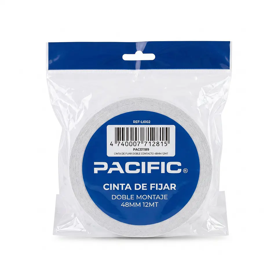 Cinta doble contacto Pacific 48mm x12m, ref. 12-PAC01189 1