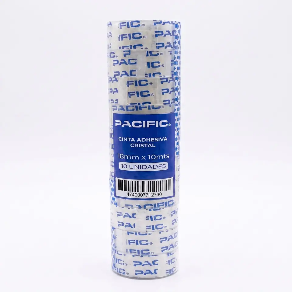 Pack 10 cintas Cristal Pacific 18mm x 10m 1
