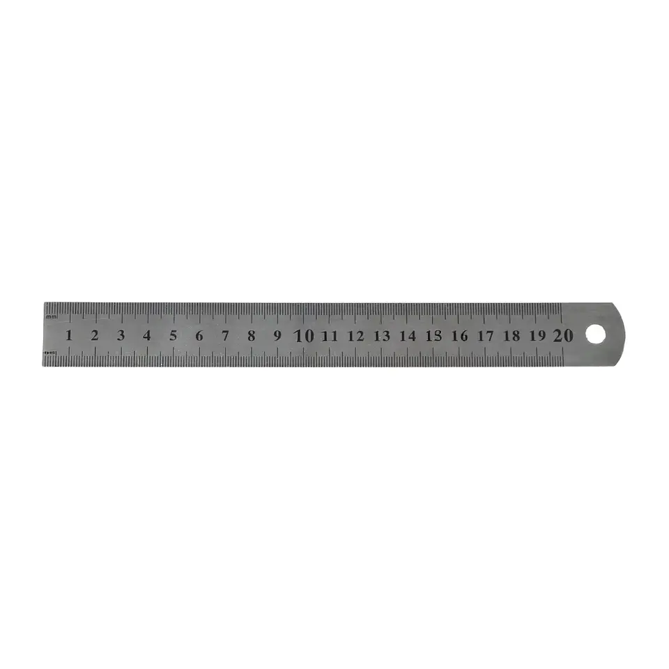 Regla metálica Pacific 20cm con funda 2