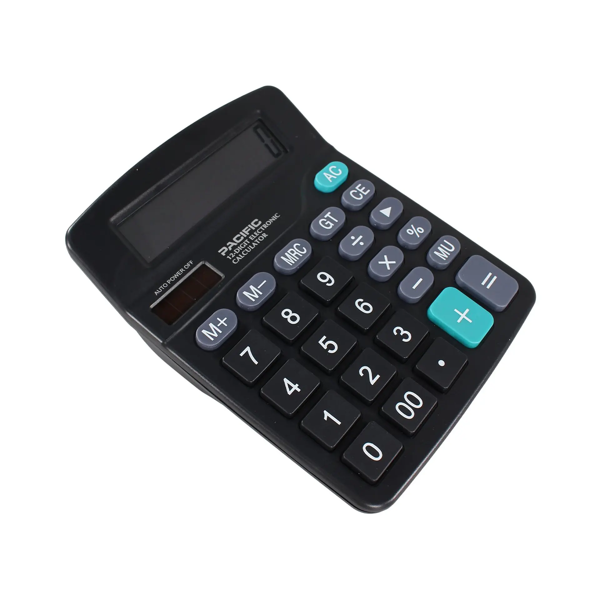 Calculadora electrónica Pacific de 12 dígitos negra 3