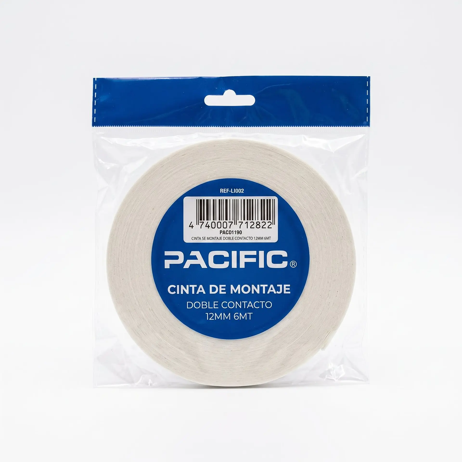 Cinta de montaje doble contacto Pacific 12 mm x 6 m 1