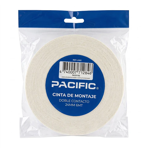 Cinta de montaje doble contacto Pacific 24 mm x 6 m