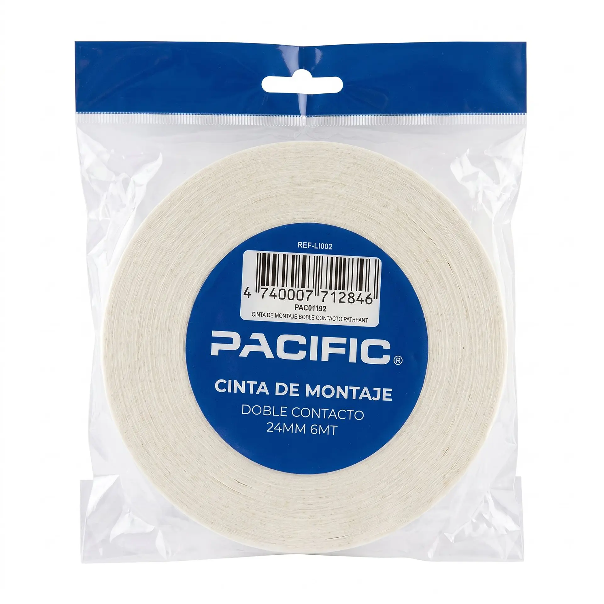 Cinta de montaje doble contacto Pacific 24 mm x 6 m 1