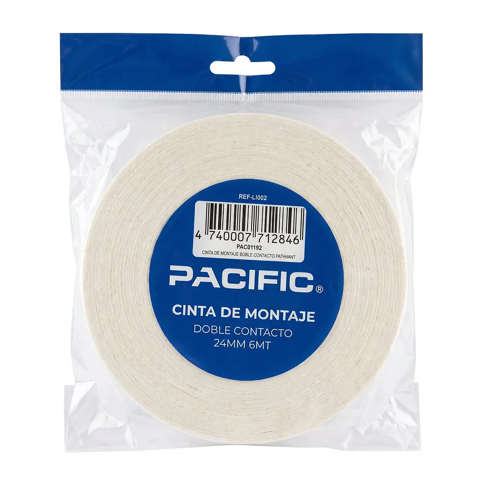 Cinta de montaje doble contacto Pacific 24 mm x 6 m 1