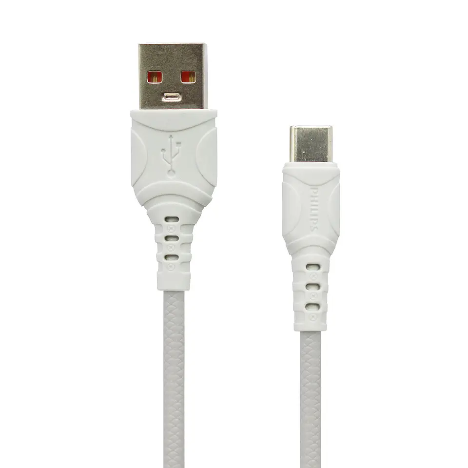 Cable Philips USB-A a USB-C blanco de 1 metro 2